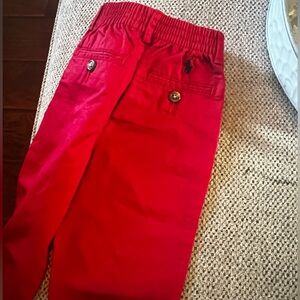 Ralph Lauren 18 month boy red pants worn once